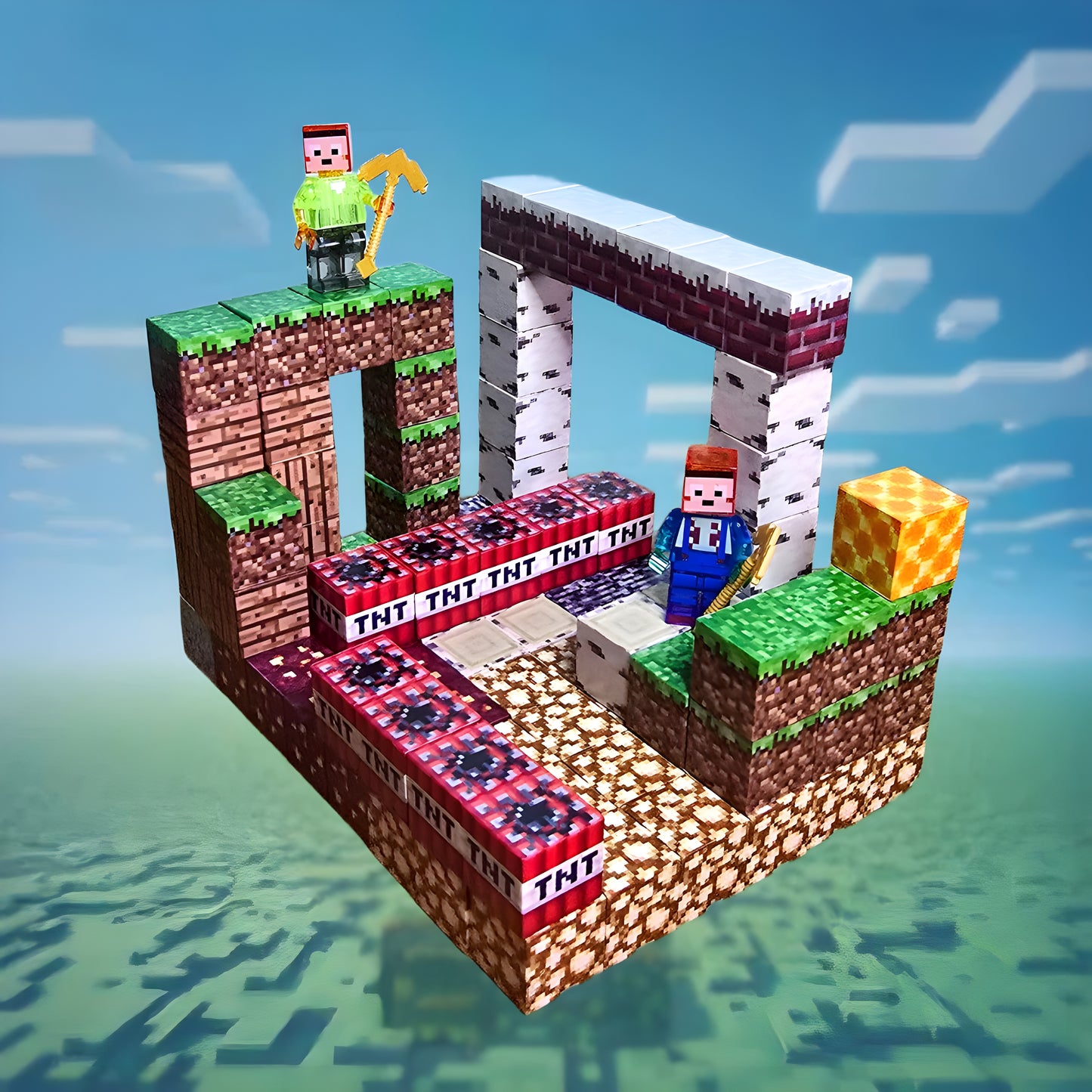 100 Piezas (2 Figuras)