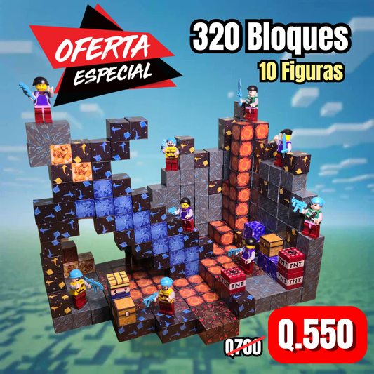 320 Piezas (10 Figuras Plasticas)
