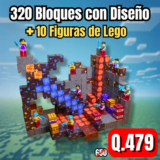 320 Piezas (10 Figuras de Lego)