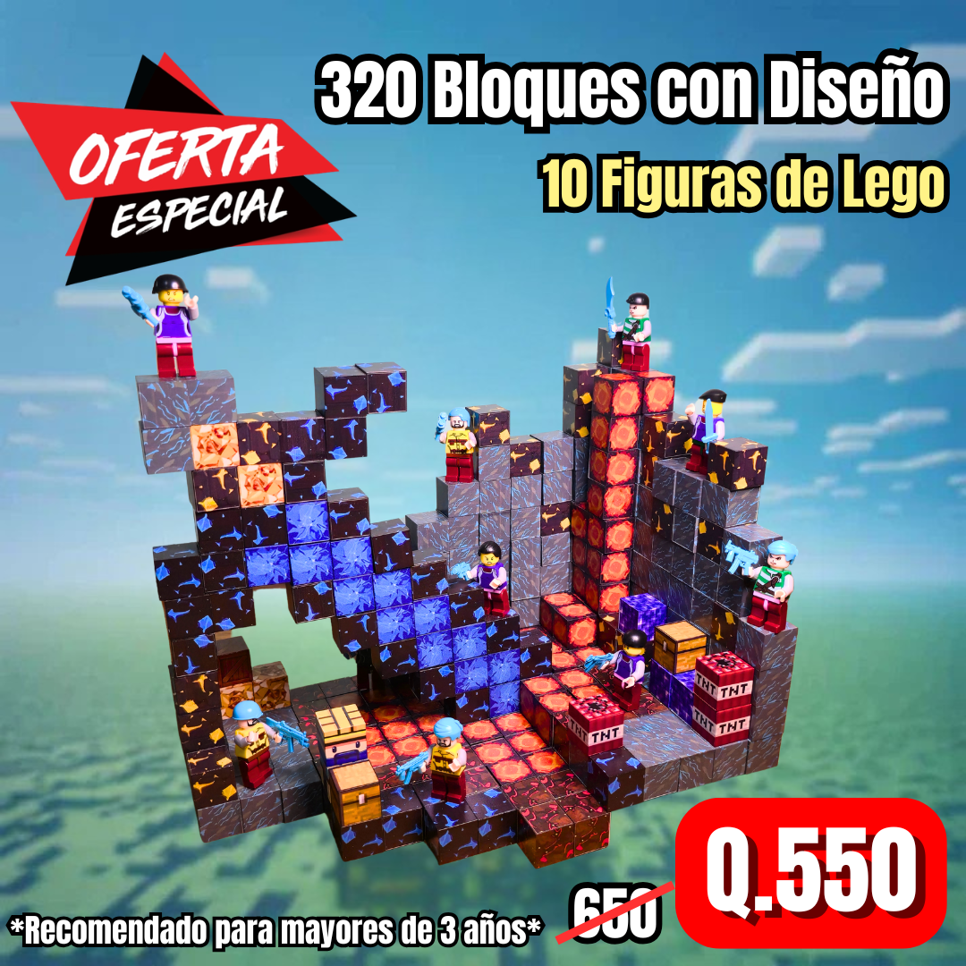 320 Piezas (10 Figuras de Lego)