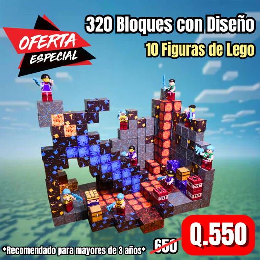 320 Piezas (10 Figuras de Lego)