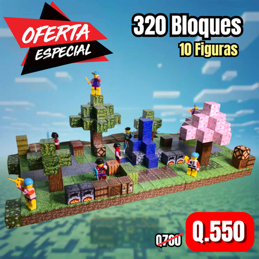 320 Piezas (10 Figuras Plasticas)
